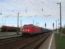 DB 185 209-4 mit PKP-Kohlewagen Richtung Erfurt Gbf, am 11.11.2013 in Erfurt Ost.