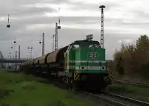 EB 20  Lisa 1  beim rangieren von G�terwagen, am 11.11.2013 in Erfurt Ost.
