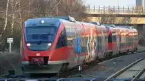 643 522-6 am 07.12.2008 f�hrt in Bad Neuenahr von Remagen herkommend ein.