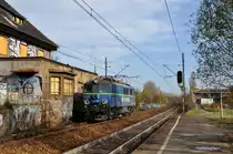 Lz fahrende EU07 527 bei der durchfahrt durch Katowice-Ligota gen S�den (27.10.2013)