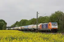 HUSA 185 613 zog am 1.5.13 einen Gaskesselzug von M�nchsm�nster nach Oberhausen-West durch Menden.