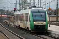 Hier f�hrt Vectus VT 252 am 10.11.13 in Limburg ein.