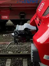 Die Kupplung von 442 611 von der Seite am 07.11.13 in Hanau