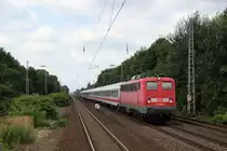 115 205-7 mit dem IC 134 (Norddeich Mole - Luxembourg) in D�sseldorf-Garath am 11.08.13