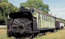 Am 30.9.1999 stand diese riesige Dampfschneeschleuder der MAV noch im
kleinen Freilichtmuseum bei Paks. 