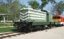 M 46 2001 im Freigel�nde des Eisenbahn Museum in Budapest Ujpest
am 23.5.2002.