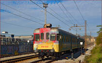 S� 814-031 f�hrt durch Maribor-Tabor Richtung Ormo�. /7.11.2013