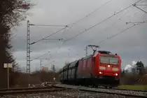 185 197-1 DB Schenker bei Redwitz am 24.11.2013.