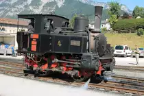 Zahnradlok Nr 4 လHannahဝ der Achenseebahn auf Bahnhof Jenbach am 2-8-2013.