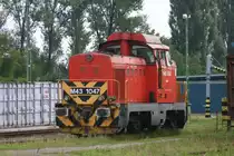 MAV Diesellok M 431047 am 25.08.2005 im Bahnhof Füszesabony.