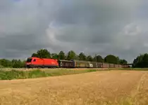 1116 027 mit dem Audizug am 04.07.2013 bei Langenisarhofen.