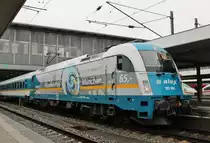 Am 24.November 2013 war 183 004 mit einem ALX in M�nchen Hbf abfahrbereit -> Hof Hbf.