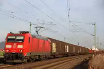 185 172-4 DB Schenker bei Staffelstein am 17.12.2013.