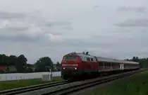 Eine 218er in Richtung Kauferring,23.05.2013