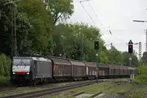 MRCE Dispolok/Captrain ES 64 F4-102 am 22.5.13 mit einem Papierzug in Ratingen-Lintorf..
