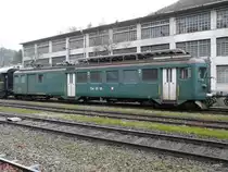 OeBB - Abgestellter Triebwagen BDe 4/4 641 in Klus am 24.11.2013