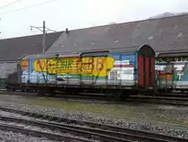 OeBB - Güterwagen abgestellt in Balsthal am 24.11.2013