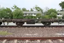 ท.ต. 20089 (ท.ต. =C.F./Container Flat Wagon) am 29.Mai 2013 im Bf. Ongkharak. Der Wagen wurde 1986 in der SRT-Werkst�tte Bang Sue aus dem ต.ญ.151331 umgebaut. 

