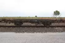 ท.ต. 20081 (ท.ต. =C.F./Container Flat Wagon) am 29.Mai 2013 im Bf. Ongkharak. Der Wagen wurde 1986 in der SRT-Werkst�tte Bang Sue aus dem ต.ญ.151322 umgebaut. 
