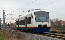 Ein RS1 der sweg fuhr am 19.12.13 durch Greppin Richtung Dessau. Höchstwahrscheinlich kam er aus dem SFW Delitzsch und war nun auf dem Rückweg nach Delitzsch.