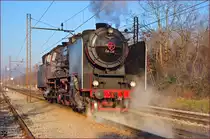 SŽ 06-018 Borsig wendet auf mariborer Dreieck. /16.12.2013