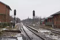 Der Bahnhof von Mölln am 13.02.2011.