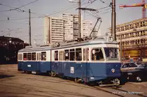 VBZ - Be 6/6  1802 als Probezug unterwegs am 12.12.1980 .. Archiv Teutschmann