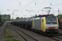 MRCE Dispolok/TXL ES 64 F4-024 am 27.5.13 mit einem Kesselzug aus Moers Gbf in D�sseldorf-Rath.