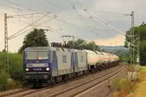 143 186-5 RBH 105 + 143 079-2 RBH 120 bei Staffelstein am 06.08.2012.