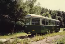 SVB / Bern mobil - Trambeiwagen B 342 ex VBZ 712 in Riedbach im Juni 1995
