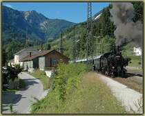 Nach dem St�rzen in Rosenbach ging es f�r NbiK 93.1332 und ihrem Sonderzug R 16467 am 31.8.2006, beim letzten Karawankendampf der Saison 2006, weiter nach Faak am See.