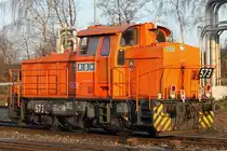 RBH 573 rangierte am 31.1.14 in Gladbeck-West.