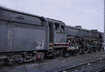 03 1001 im Bw Hagen Eck ausgemustert.
kurz vor dem Ausbau der Indusi-Einrichtung.
Aufn. 1967 
