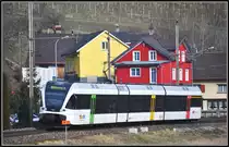 S2 23237 nach Altstätten SG mit GTW 759-6 erreicht AU SG. (04.02.2014)