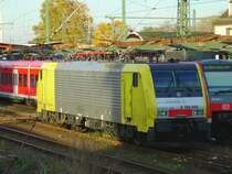 189 996 hatte am 15.11.06 die Aufgabe den abendlichen 55735 von Worms nach Mannheim Rbf zu bef�rdern.