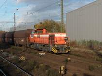 RAG Lok 807 (MAK 1206) durf�hrt den Bf Recklinghausen S�d. 15.11.06