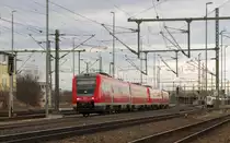 DB 612 031 als RE 3706 von Altenburg nach W�rzburg Hbf, am 07.02.2014 bei der Ausfahrt in Weimar.