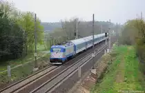 380 014 (91 54 7380 014-1 CZ-CD) Ex570  Zdeněk Fibich  von Břeclav nach Praha hl.n. am 29.04.2013 bei Kolín