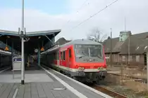 Ein RB (Flensburg-Neunünster) hier am Bahnhof Flensburg. 11/2 2014.