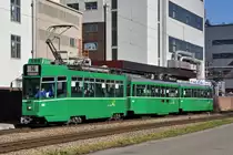 Be 4/4 489 zusammen mit dem B 1486S und dem B 1504 auf der Linie 14 bei der Haltestelle Kästeli. Die Aufnahme stammt vom 12.02.2014.