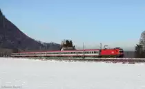 IC nach Innsbruck am 1.2.14 bei Oberaudorf