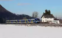Meridian am 1.2.14 bei Niederaudorf auf dem Weg nach Kufstein