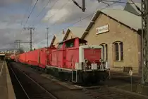Tunnelrettungszug im Hauptbahnhof Fulda am 14.2.2014. Der Zug ist hier mit
714004 und auf der anderen Seite mit 714001 bespannt.