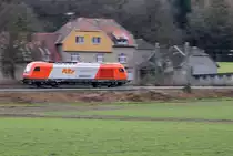 Mitzieher (Panning) der Diesellokomotive 2016 908-3  ER20 aus dem Hause Siemens,
von  RTS Rail Transport. Am 22.2.2014 im Wurmtal bei Rimburg Übach-Palenberg KBS 485