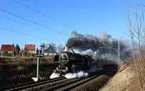 52 8154-8 ist am 22.02.14 in Steinpleis zusehen. sie fährt einen Sonderzug von Leipzig nach Johanngeorgenstadt.