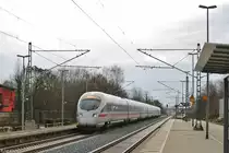 Ein ICE-T (411) am 22.02.2014 in Bad Staffelstein.