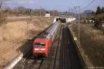 101 106-3 mit dem IC 144 von Berlin Ostbahnhof nach Amsterdam Centraal, ließ nun Stendal hinter sich. 22.02.2014
