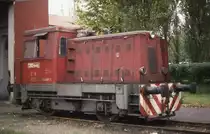 Noch mit alter Bezeichnung T 2121045 traf ich am 7.10.1992 diese Kleindiesellok
im Depot Decin an.