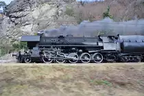�SEK 52.100 in voller Fahrt am 23.Februar 2014 zwischen D�rnstein und Weissenkirchen.