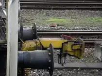 Rangierkupplung einer 294 am 20.02.14 in Mainz Bischofsheim Rbf 